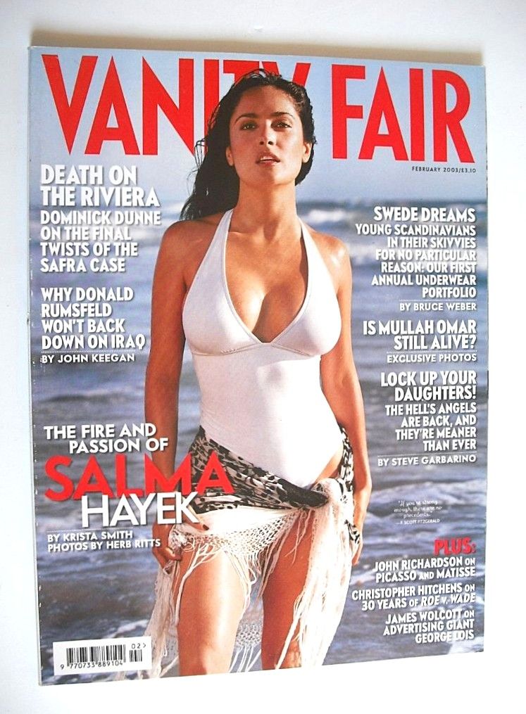 Vanity Fair magazine - Salma Hayek cover (February 2003)