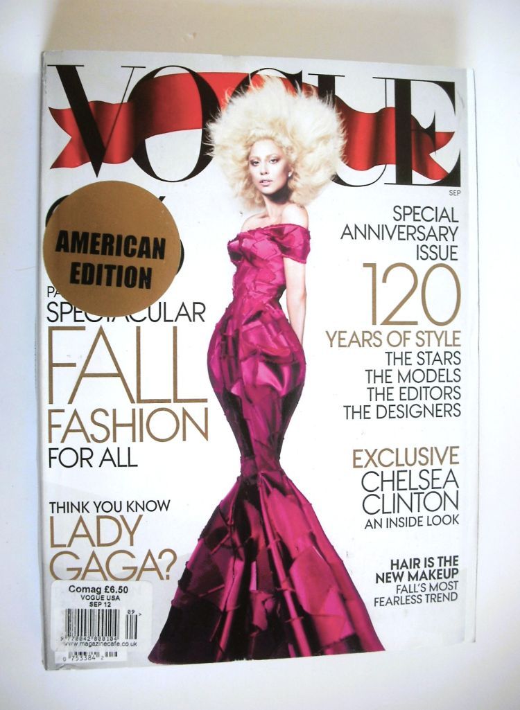 US Vogue magazine - September 2012 - Lady Gaga cover