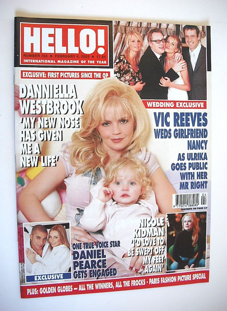 <!--2003-02-04-->Hello! magazine - Danniella Westbrook cover (4 February 20