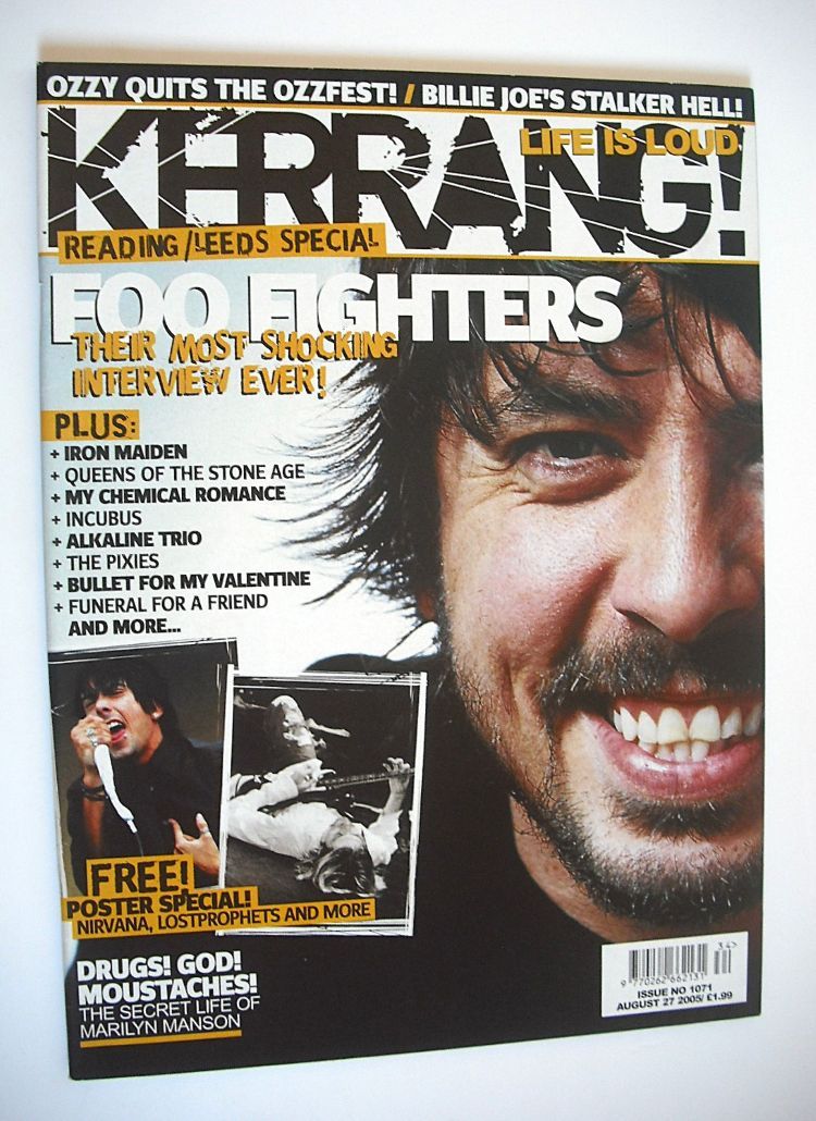 Kerrang magazine - Dave Grohl cover (27 August 2005 - Issue 1071)