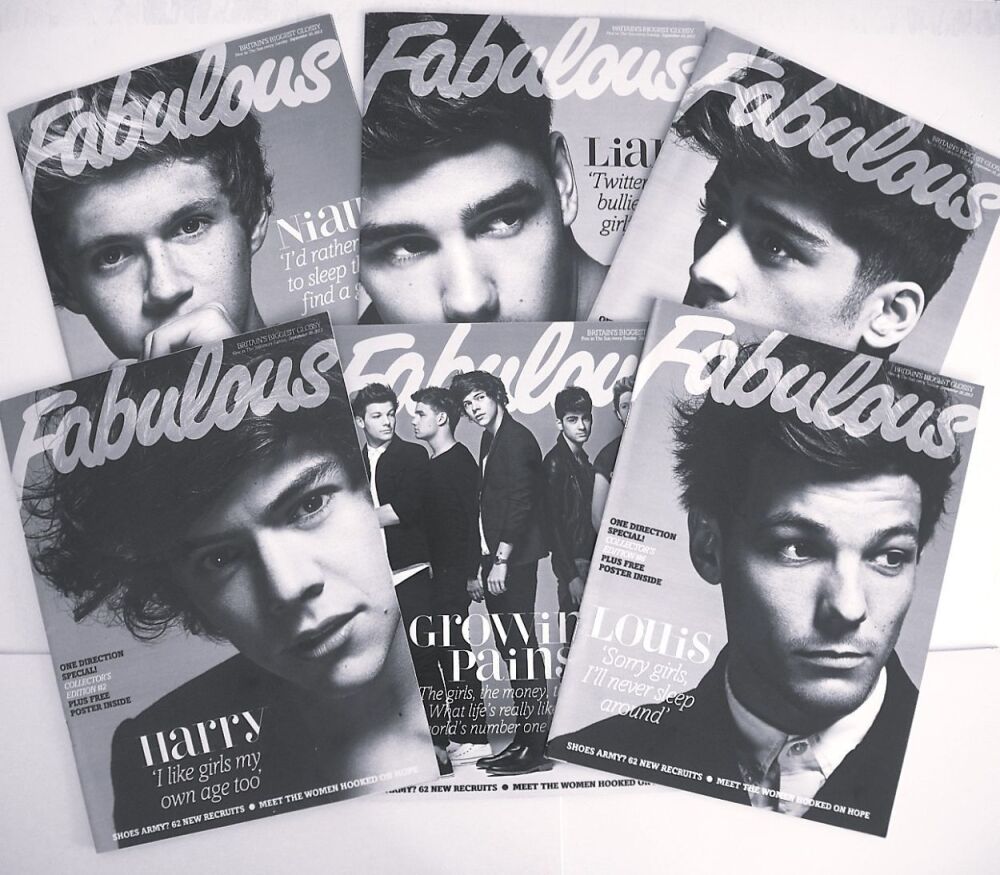 Fabulous magazine - One Direction (Set of 6) (30 September 2012)