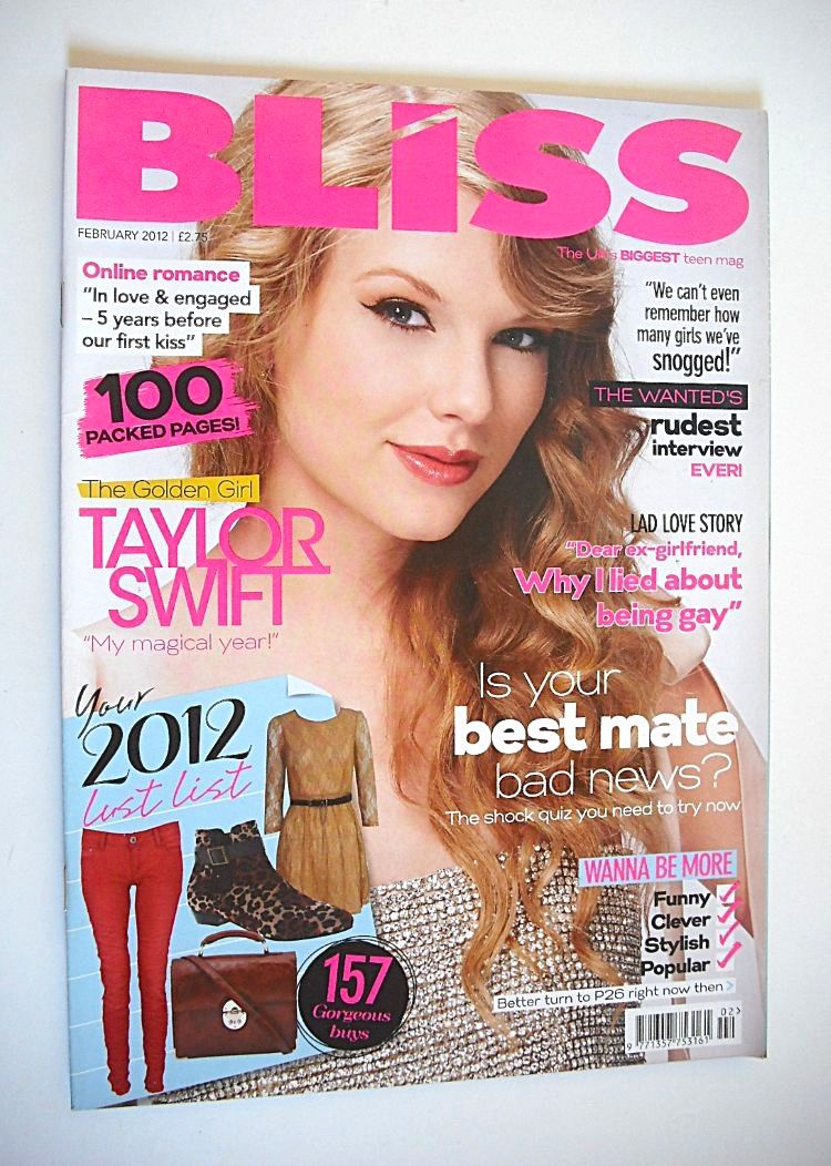 Bliss magazine - February 2012 - Taylor Swift cover