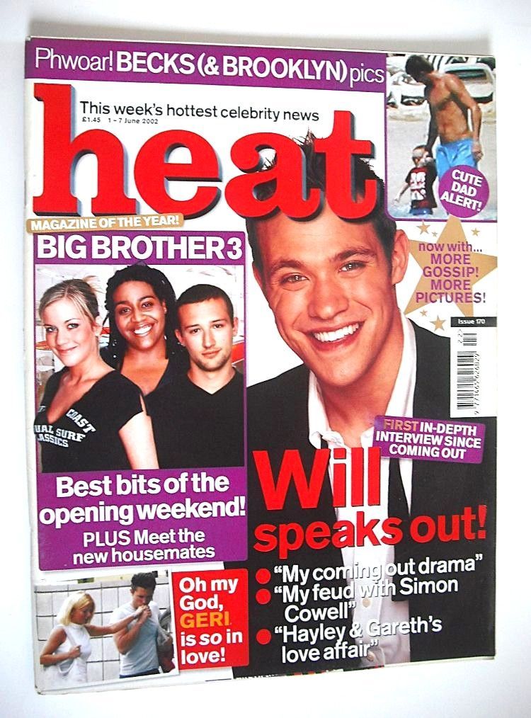 Heat magazine - Will Young cover (1-7 June 2002 - Issue 170)