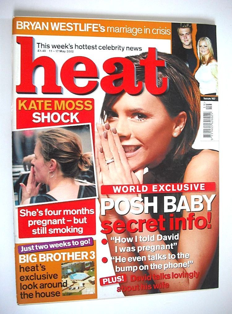 Heat magazine - Victoria Beckham cover (11-17 May 2002 - Issue 167)