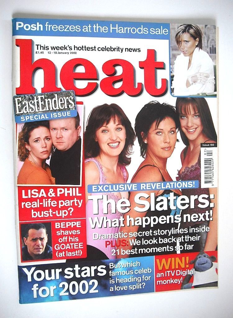 Heat magazine - The Slaters: What Happens Next! cover (12-18 January 2002 - Issue 150)