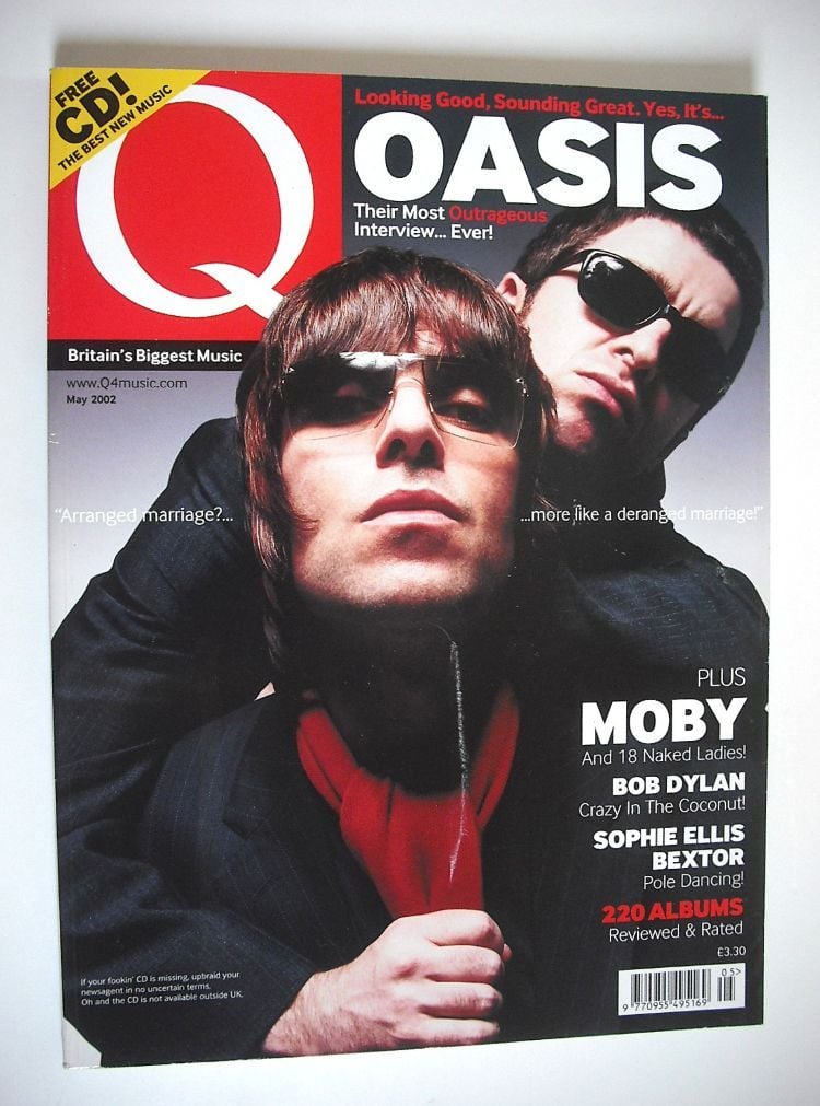 Q magazine - Liam Gallagher and Noel Gallagher cover (May 2002)