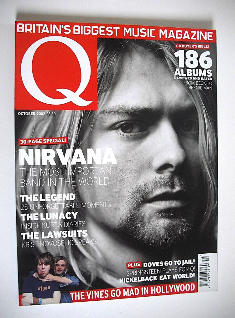 Q magazine - Kurt Cobain cover (October 2002)