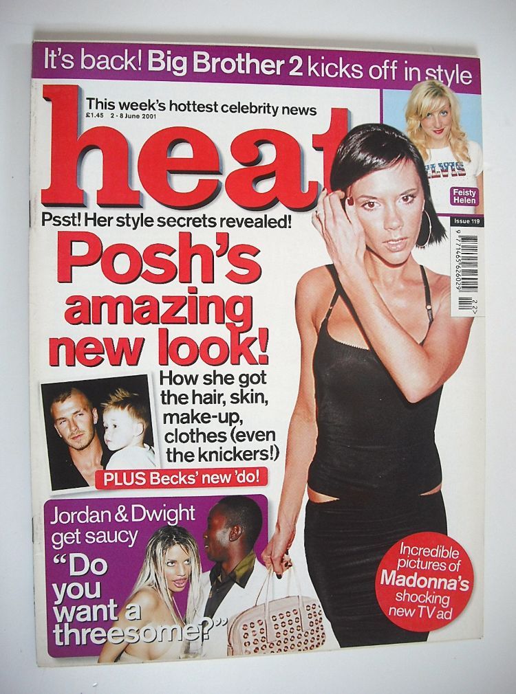 Heat magazine - Victoria Beckham cover (2-8 June 2001 - Issue 119)