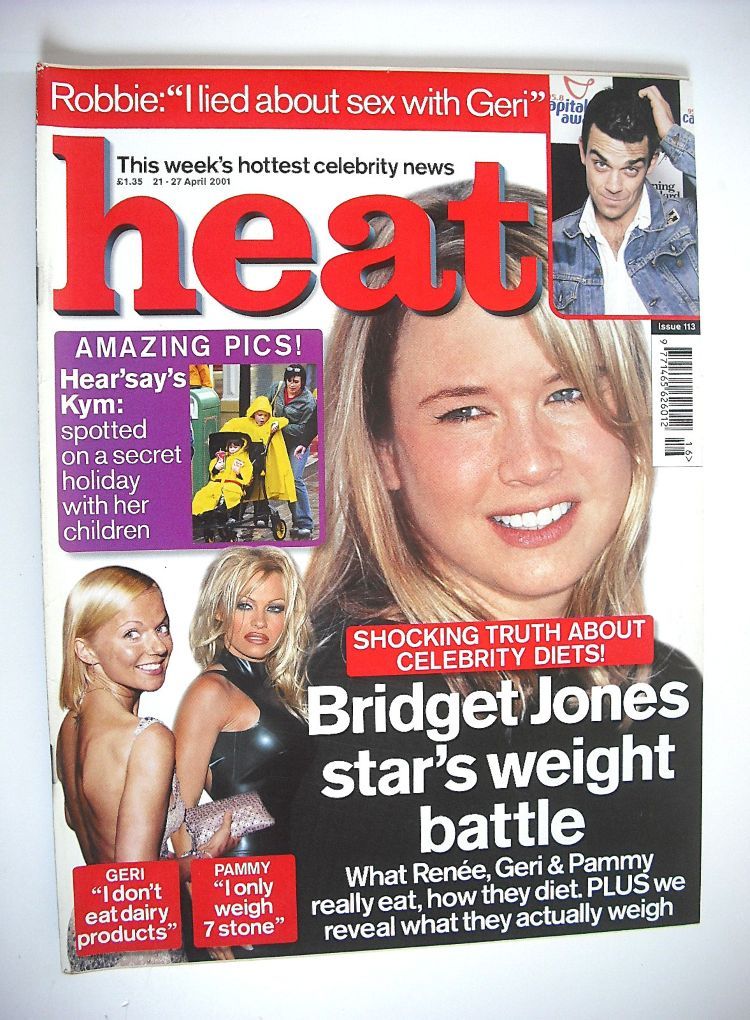 Heat magazine - Renee Zellweger cover (21-27 April 2001 - Issue 113)
