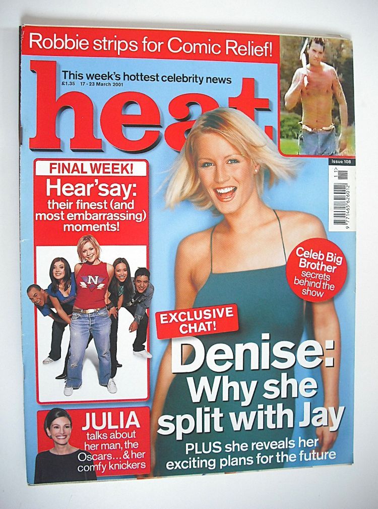 Heat magazine - Denise Van Outen cover (17-23 March 2001 - Issue 108)