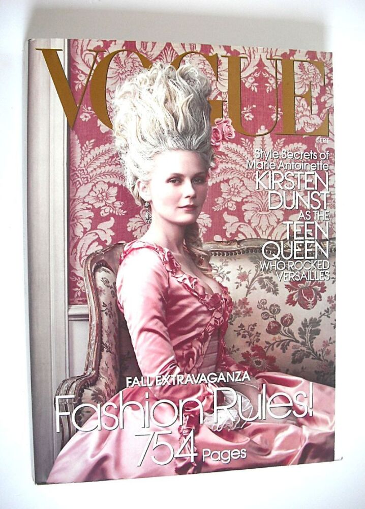 US Vogue magazine - September 2006 - Kirsten Dunst cover