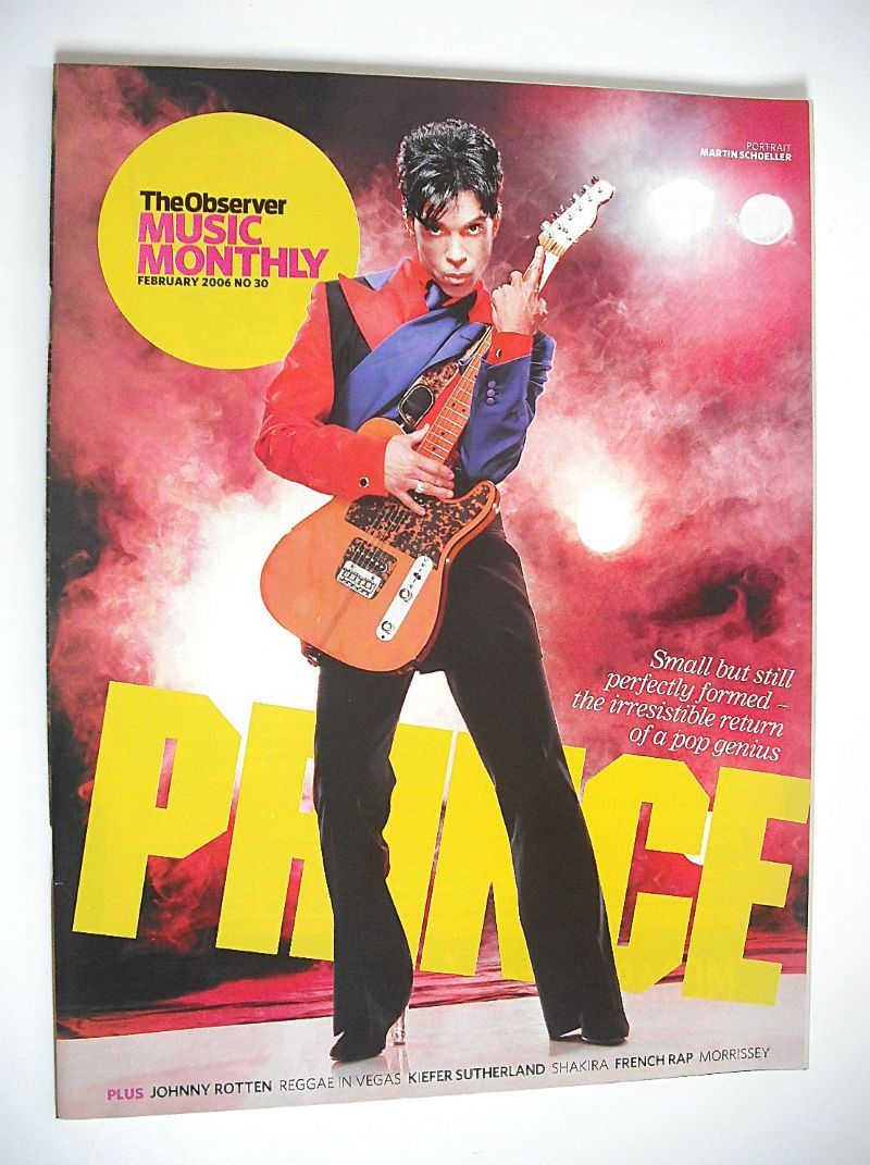 The Observer Music Monthly magazine - February 2006 - Prince cover