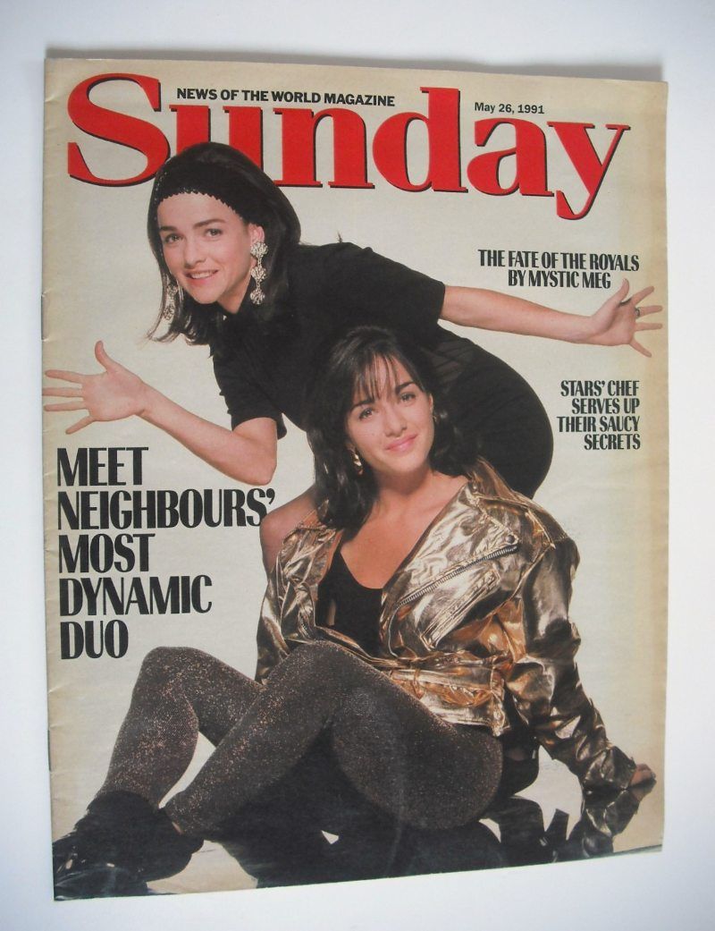 Sunday magazine - 26 May 1991 - Gayle and Gillian Blakeney cover