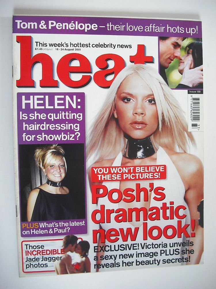 Heat magazine - Victoria Beckham cover (18-24 August 2001 - Issue 130)