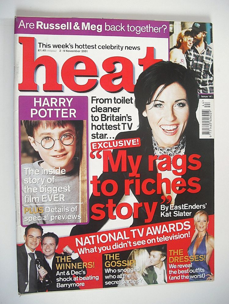 Heat magazine - Jessie Wallace cover (3-9 November 2001 - Issue 141)