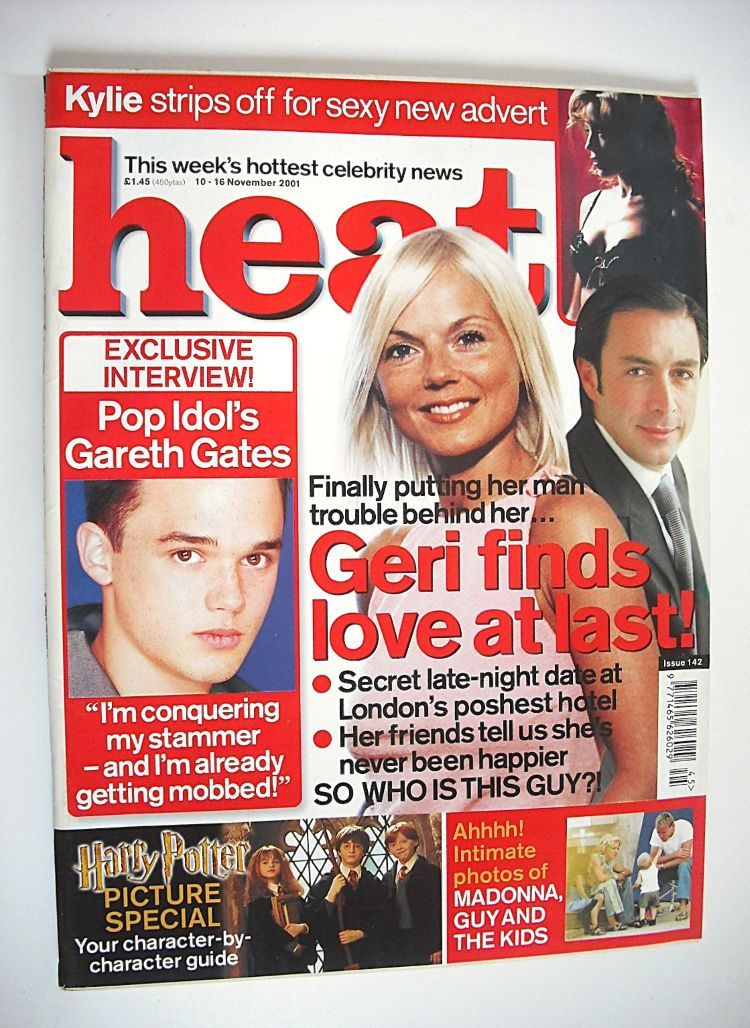 Heat magazine - Geri Halliwell and Bobby Hashemi cover (10-16 November 2001 - Issue 142)