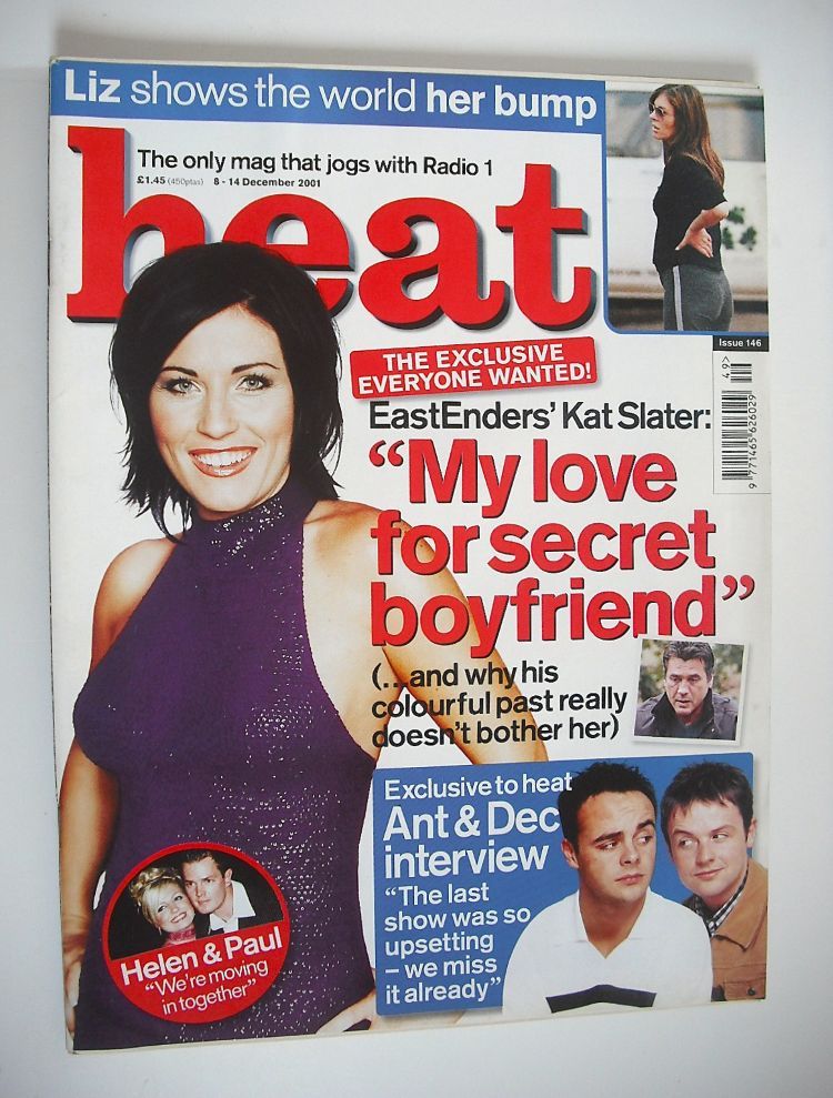 Heat magazine - Jessie Wallace cover (8-14 December 2001 - Issue 146)