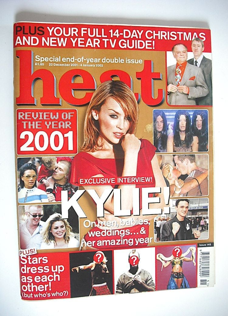 Heat magazine - Kylie Minogue cover (22 December 2001 - 4 January 2002 - Issue 148)