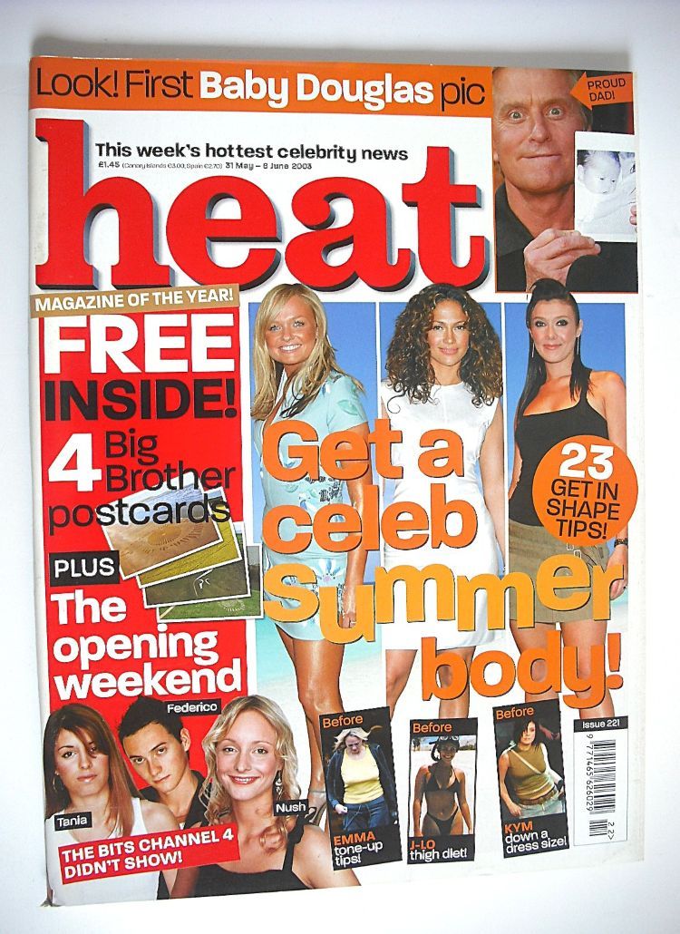 Heat magazine - Get a Celeb Summer Body cover (31 May - 6 June 2003 - Issue 221)