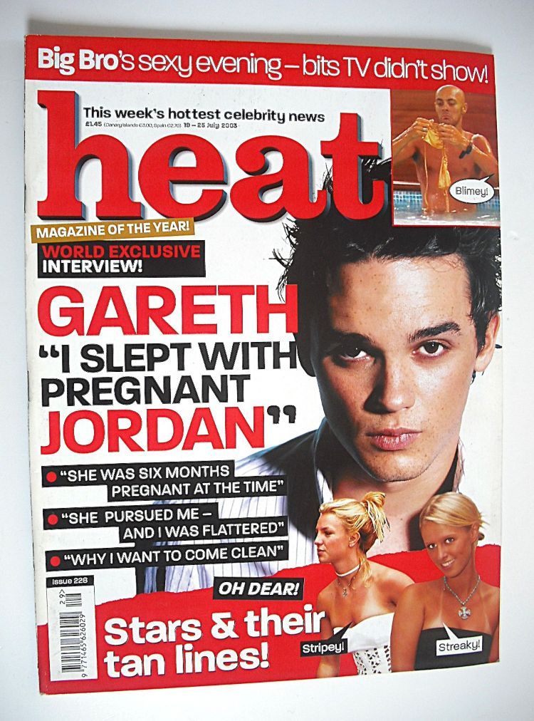 Heat magazine - Gareth Gates cover (19-25 July 2003 - Issue 228)