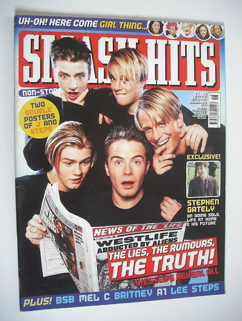 Smash Hits magazine - Westlife cover (3 May 2000)