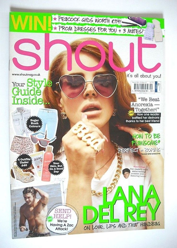 Shout magazine - Lana Del Rey cover (2-22 May 2012)