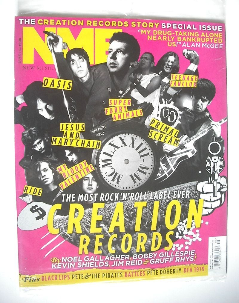 NME magazine - Creation Records cover (21 May 2011)