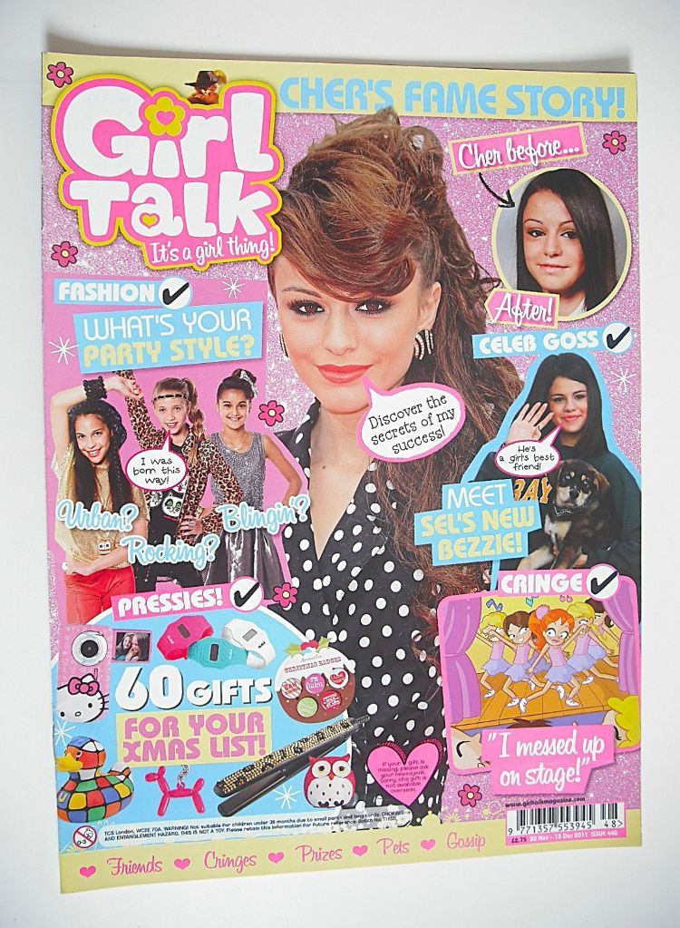Girl Talk magazine - Cher Lloyd cover (30 November - 13 December 2011)