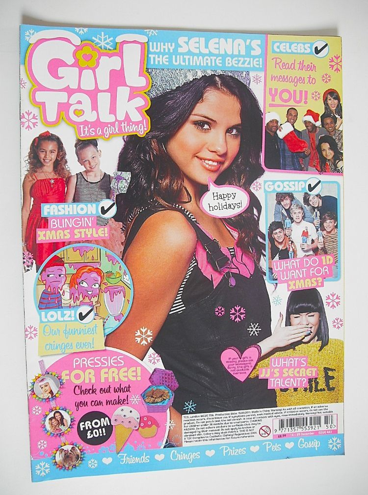 Girl Talk magazine - Selena Gomez cover (14-29 December 2011)