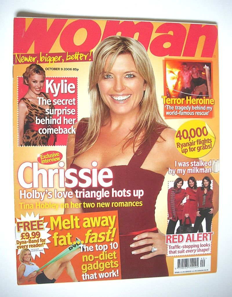 <!--2006-10-09-->Woman magazine - Tina Hobley cover (9 October 2006)