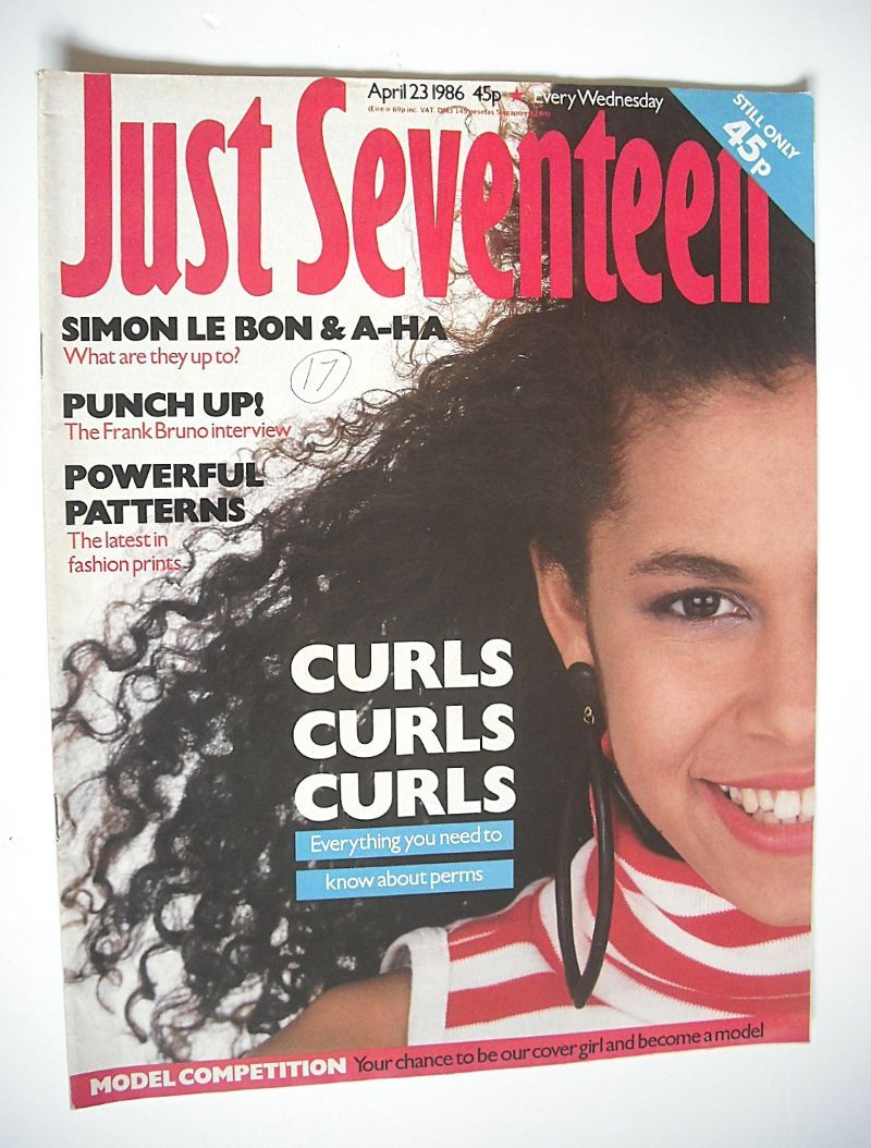 Just Seventeen magazine - 23 April 1986