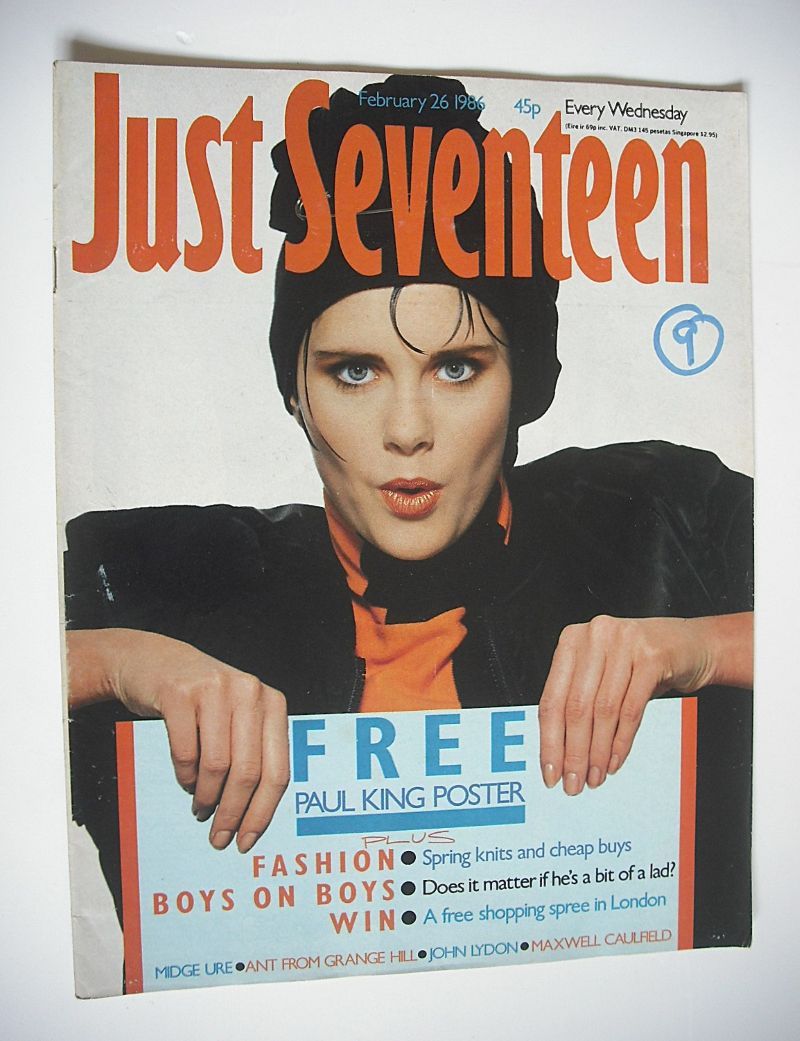 Just Seventeen magazine - 26 February 1986