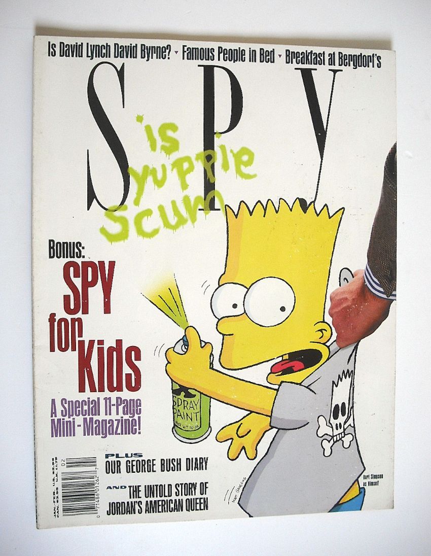 Spy magazine - January-February 1991 - Bart Simpson cover