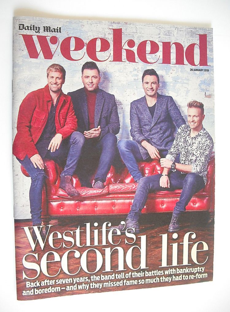 Weekend magazine - Westlife cover (26 January 2019)