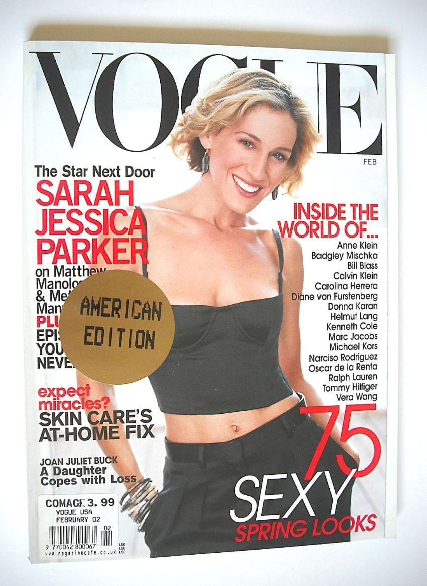 <!--2002-02-->US Vogue magazine - February 2002 - Sarah Jessica Parker cove