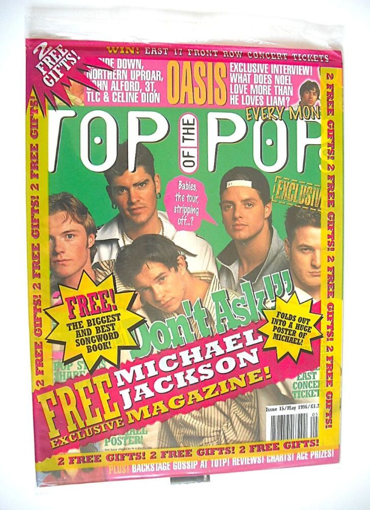 Top Of The Pops magazine - Boyzone cover (May 1996)
