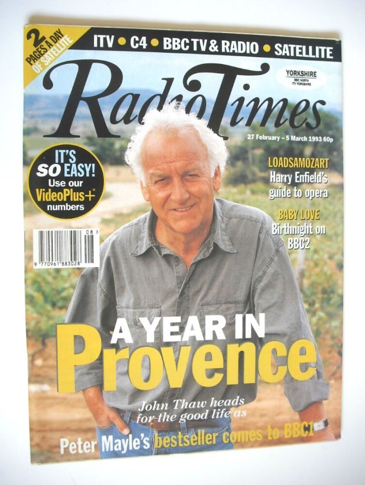 Radio Times magazine - John Thaw cover (27 February-5 March 1993)
