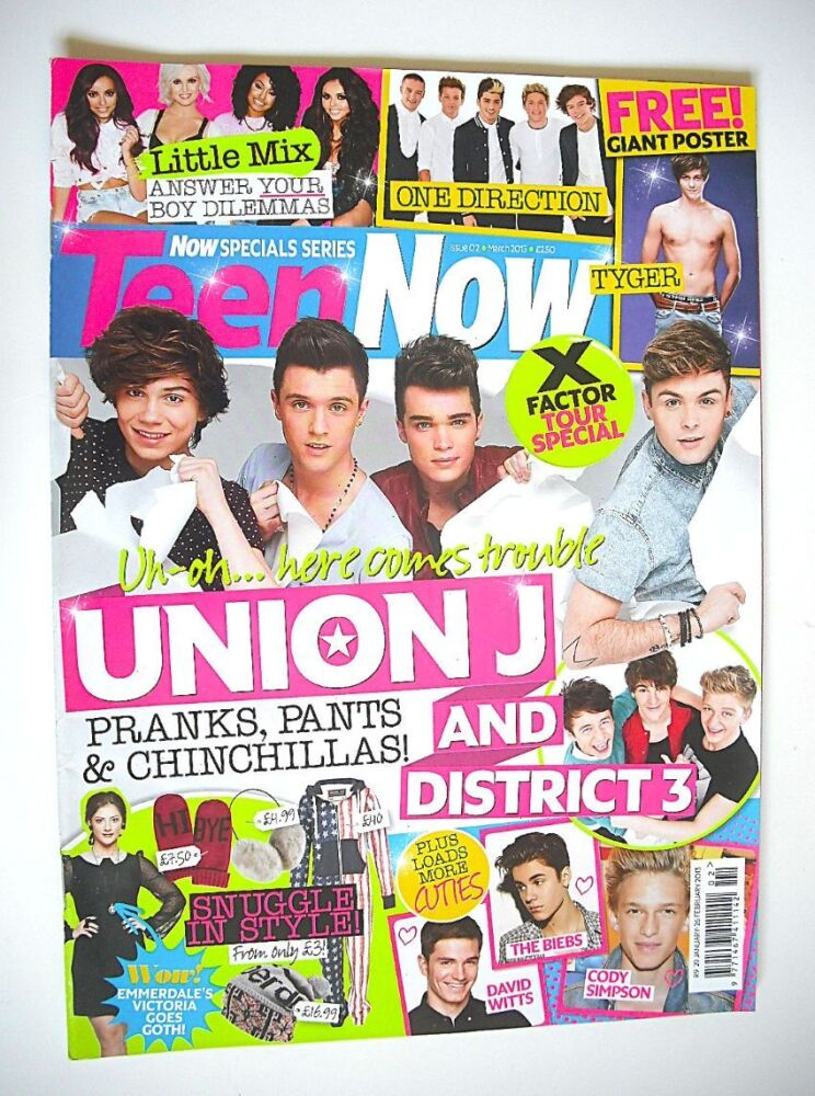 Teen Now magazine - Union J cover (March 2013)