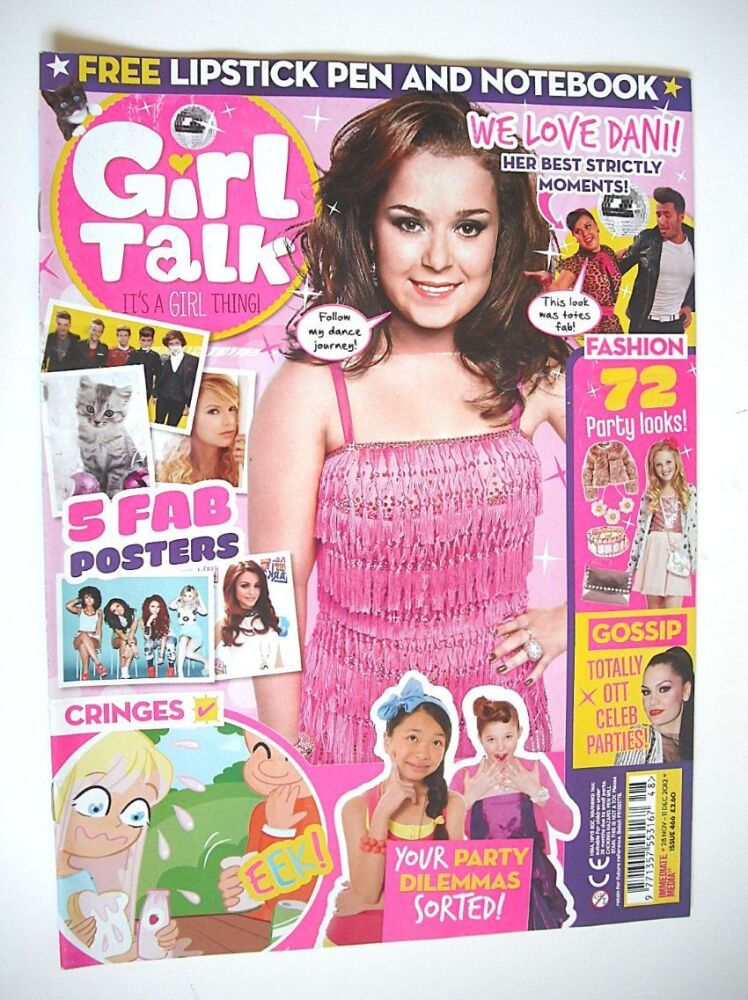 Girl Talk magazine - Dani Harmer cover (28 November - 11 December 2012)