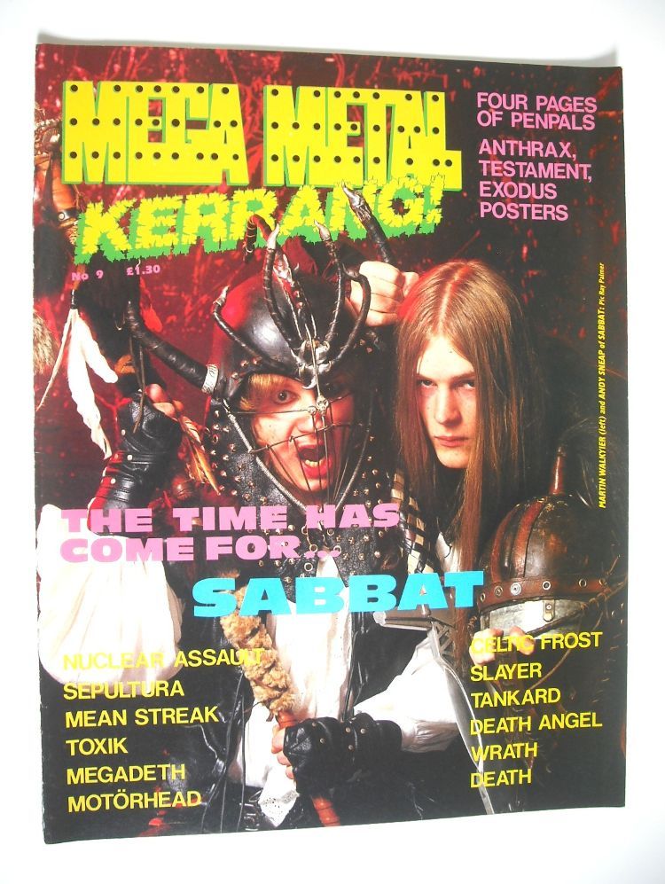 Mega Metal Kerrang magazine (No 9)