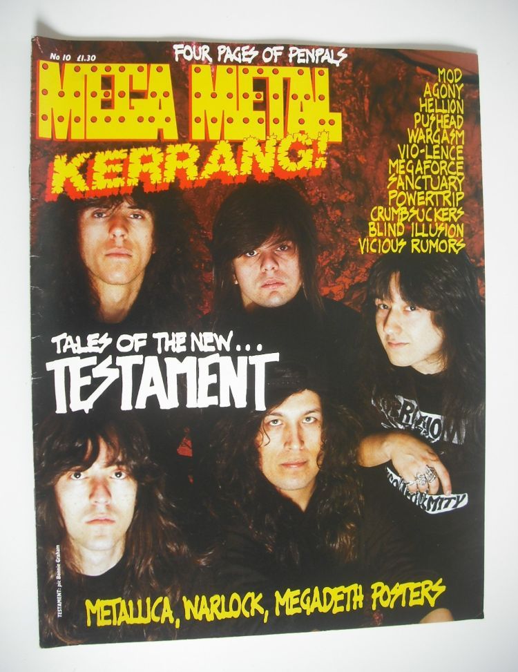 Mega Metal Kerrang magazine (No 10)