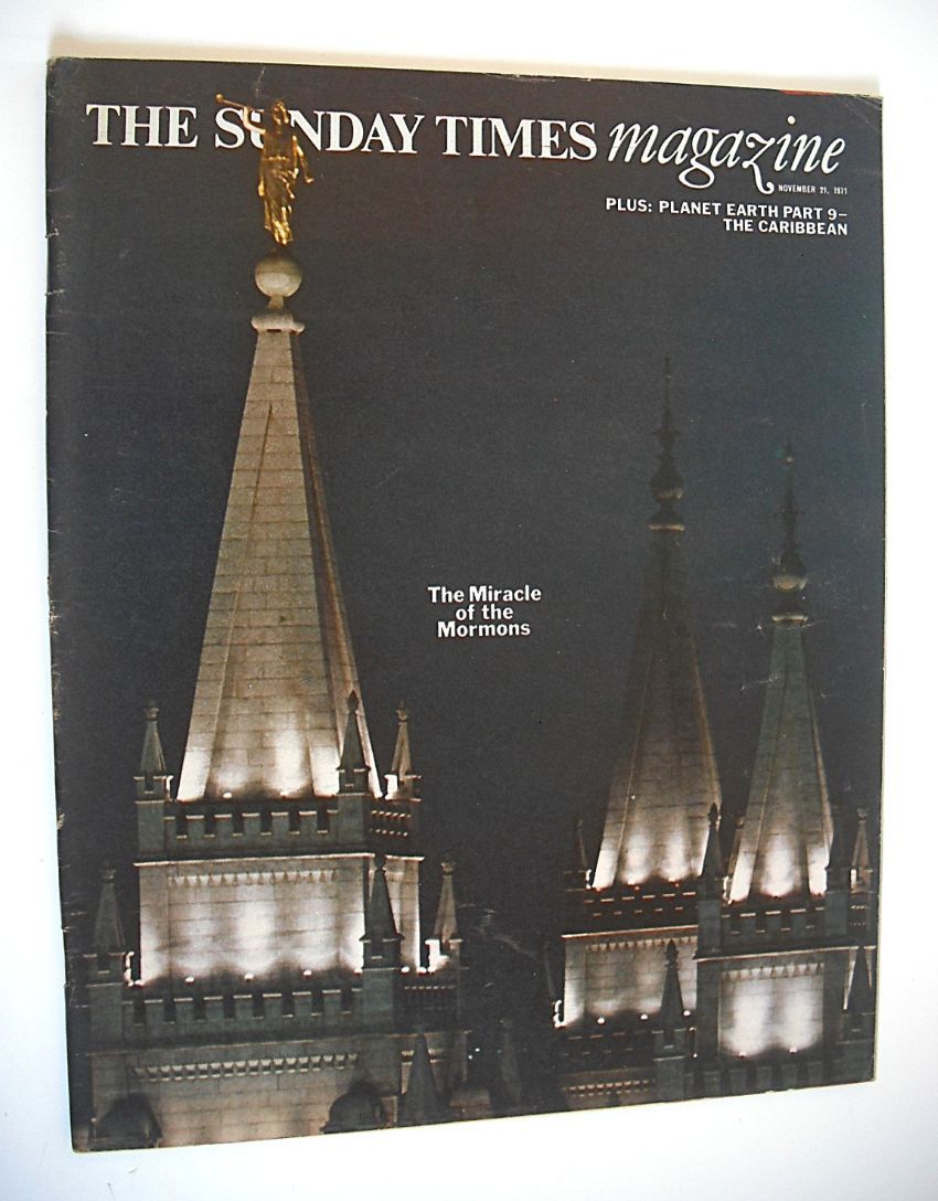 <!--1971-11-21-->The Sunday Times magazine - The Miracle of the Mormons cov