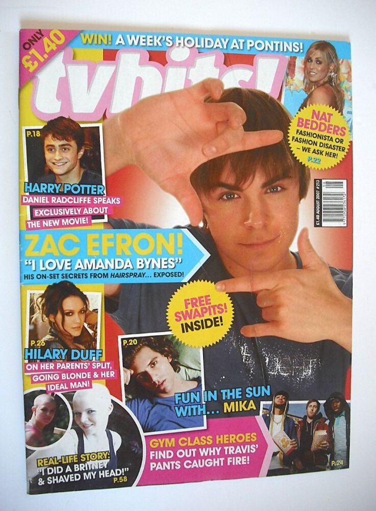 TV Hits magazine - August 2007 - Zac Efron cover