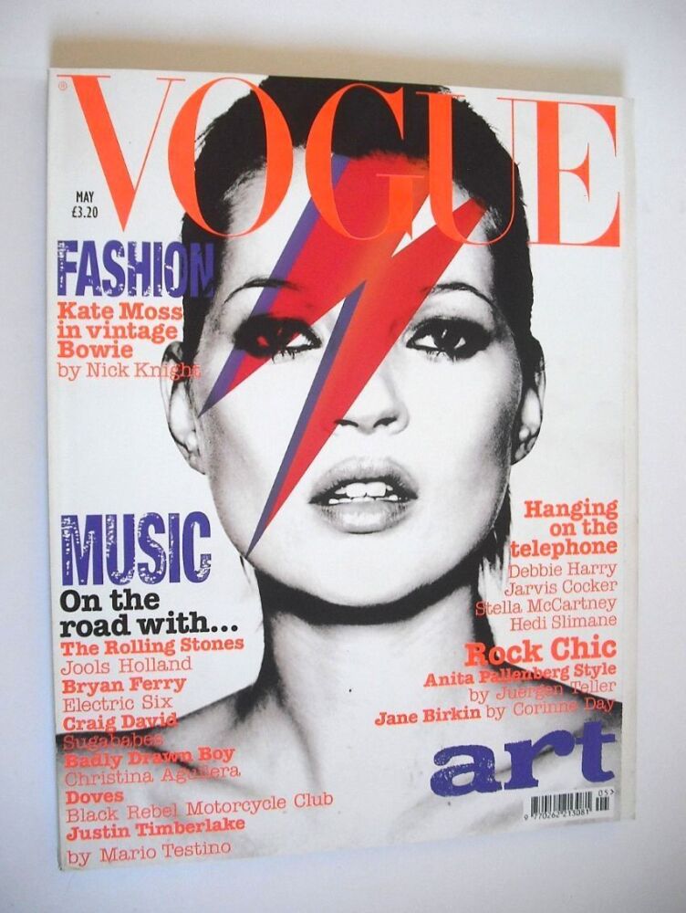 British Vogue magazine - May 2003 - Kate Moss cover