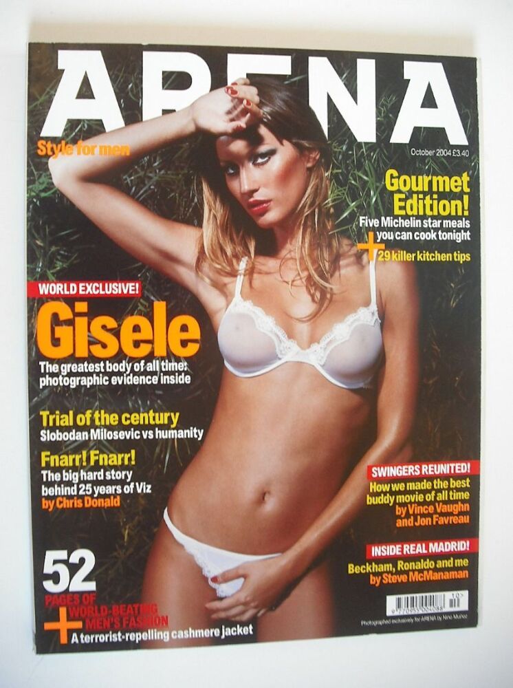 Arena magazine - October 2004 - Gisele Bundchen cover