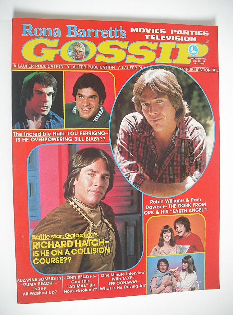 Rona Barrett's Gossip magazine - Richard Hatch cover (December 1978)