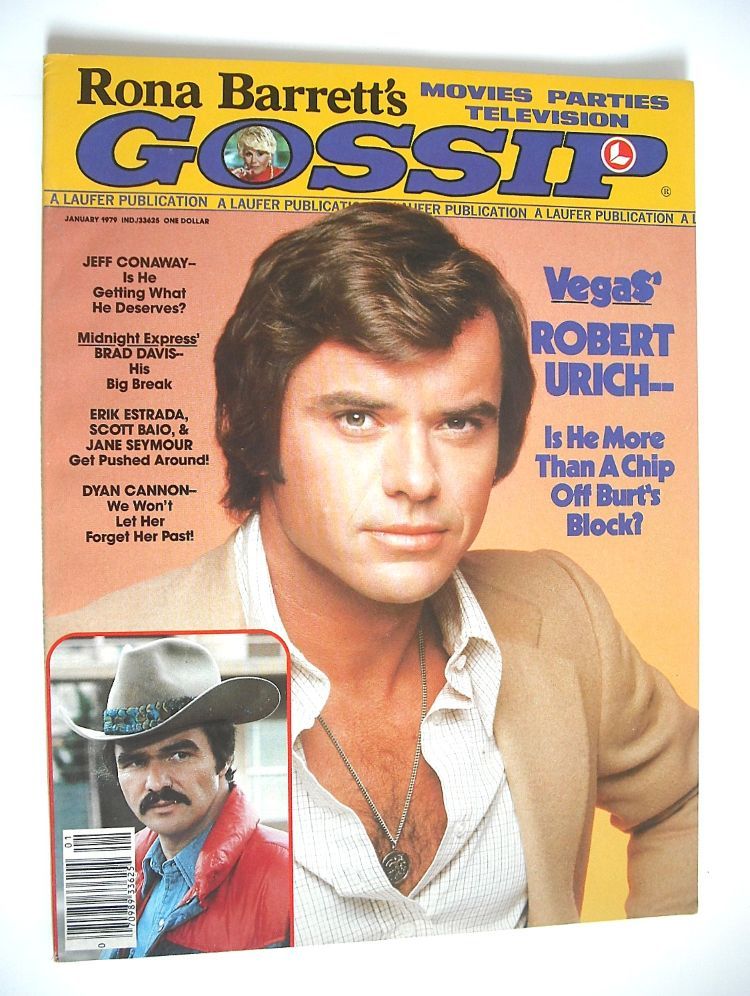 Rona Barrett's Gossip magazine - Robert Urich cover (January 1979)