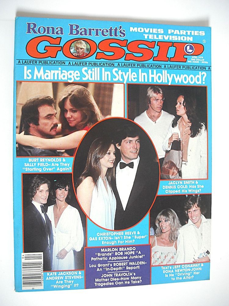 Rona Barrett's Gossip magazine - Is Marriage Still In Style In Hollywood cover (April 1979)