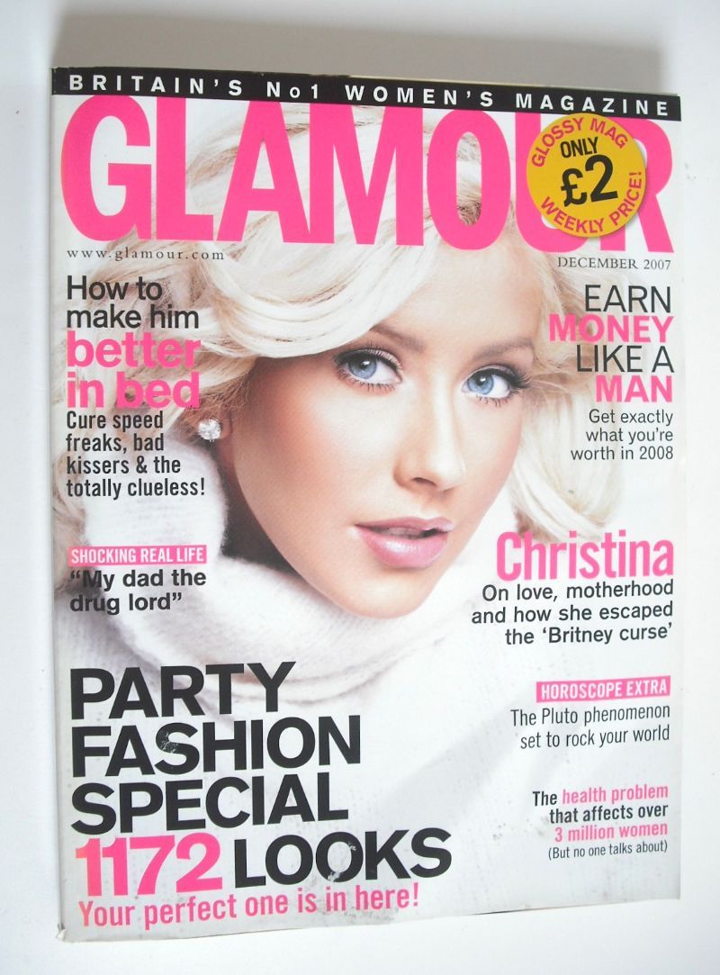 Glamour magazine - Christina Aguilera cover (December 2007)
