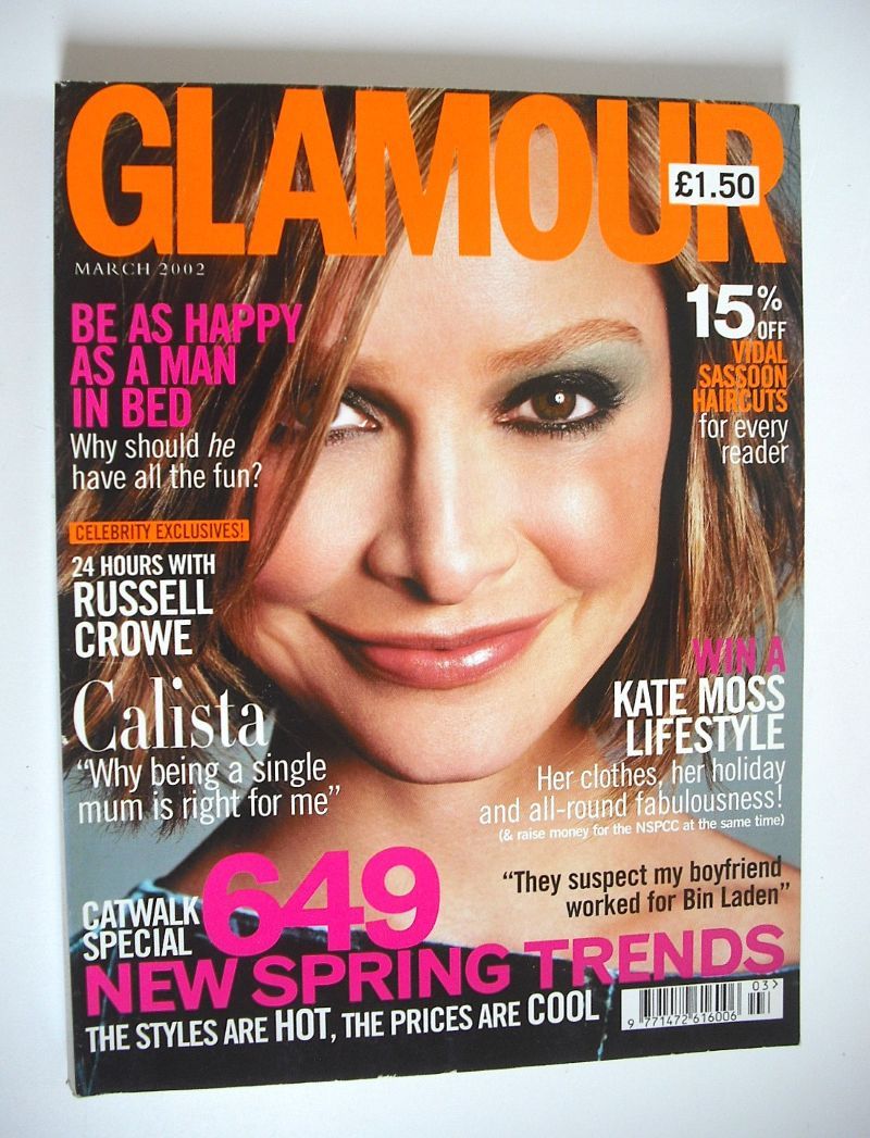 Glamour magazine - Calista Flockhart cover (March 2002)